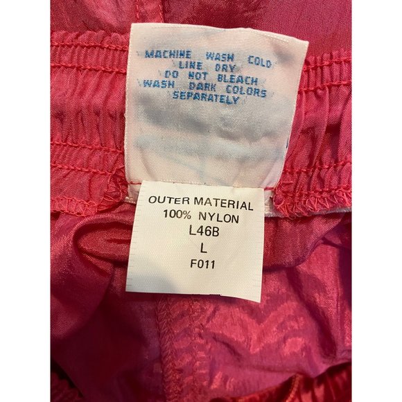 Vintage Adidas Nylon Windbreaker Parachute Track Suit Fuchsia Hot Pink Size L - Picture 8 of 11